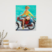 Poster Monter la broche de moto (Cuisine)