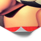 Poster Monter la broche de soccer rétro (Coin)