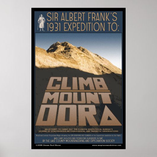 Poster Monter l'affiche du Mont Dora (Devant)