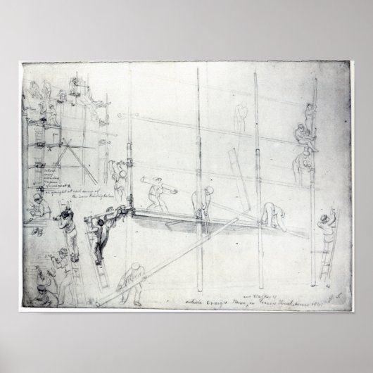 Poster Monter l'échafaudage devant la maison de Craig (Devant)