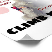 Poster Monter plus haut (Coin)
