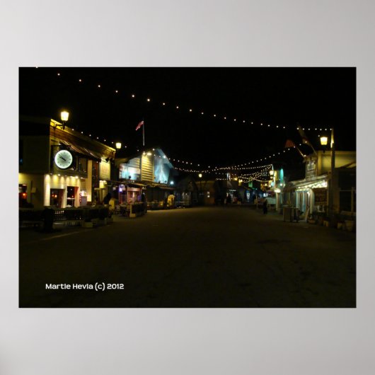 Poster Monterey Fisherman's Wharf (Devant)