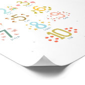 Poster Montessori Compte à 10 Imprimer l'affiche (Coin)