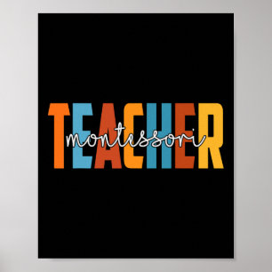 Poster Montessori Enseignant Automne Amour Chute Remercie