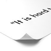 Poster Monteur de devis de motivation en haut (Coin)