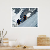 Poster Monteurs sur le Mont Blanc, France (Cuisine)