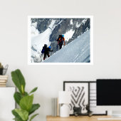 Poster Monteurs sur le Mont Blanc, France (Bureau à domicile)