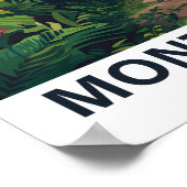 Poster Monteverde Forêt nuageuse Costa Rica Voyage (Coin)