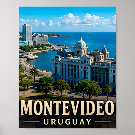 Poster Montevideo, élégance côtière et charme uruguayen (Devant)