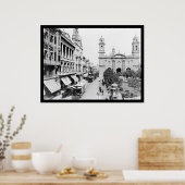 Poster Montevideo, Uruguay Street Scene 1906 (Cuisine)