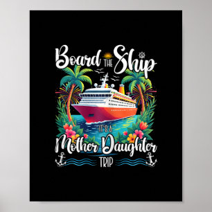 Poster Montez à bord, c'est une croisière mère-fille