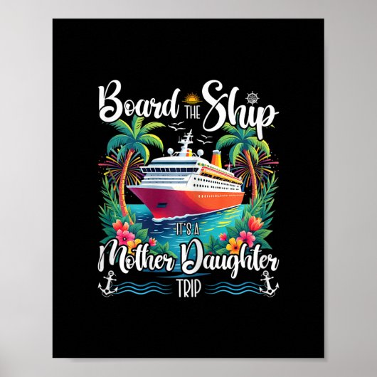 Poster Montez à bord, c'est une croisière mère-fille (Devant)
