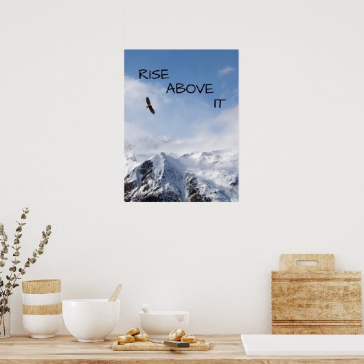 Poster Montez au-dessus de l'affiche (Cuisine)