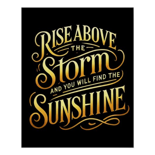 Poster Montez au-dessus et brille l'affiche (Devant)