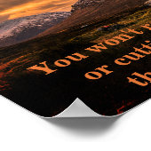 Poster Montez cette citation Inspirationnelle du paysage  (Coin)