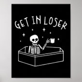 Poster Montez Dans Le Squelette Loser Dans Le Café Hommes (Devant)