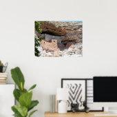 Poster Montezuma Castle Cliff Dwelling - Montezuma (Bureau à domicile)