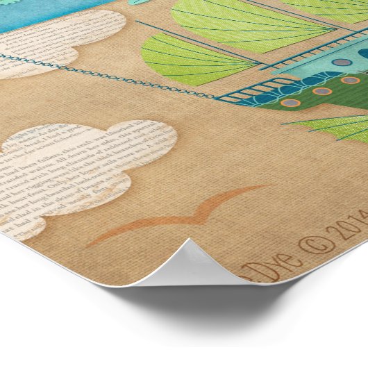 Poster Montgolfière (Coin)