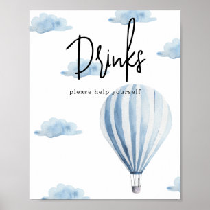 Poster Montgolfière - Boissons