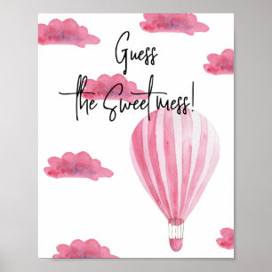 Poster Montgolfière - Devinez le doux désordre