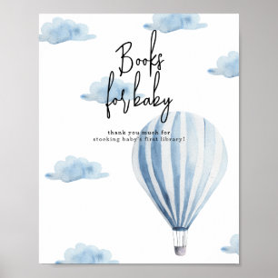 Poster Montgolfière - Livres pour bébé