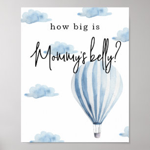 Poster Montgolfière - Quelle est la taille du ventre de M
