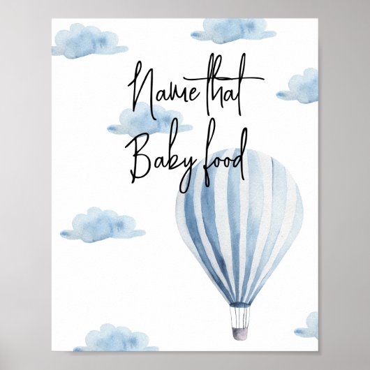 Poster Montgolfière - Trouvez le nom de cet aliment pour (Devant)