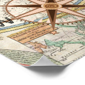 Poster Montgolfières Aventure Vintage dans le Monde (Coin)