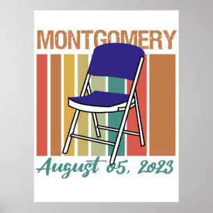Poster Montgomery Brawl Folding Chair 5 août 2023