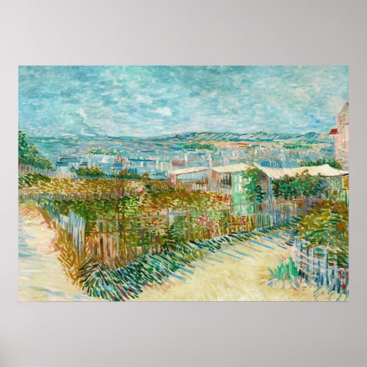 Poster Montmartre, Derrière le Moulin de la Galette, Pari (Devant)