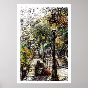 Poster Montmartre II