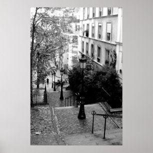 Poster Montmartre Steps