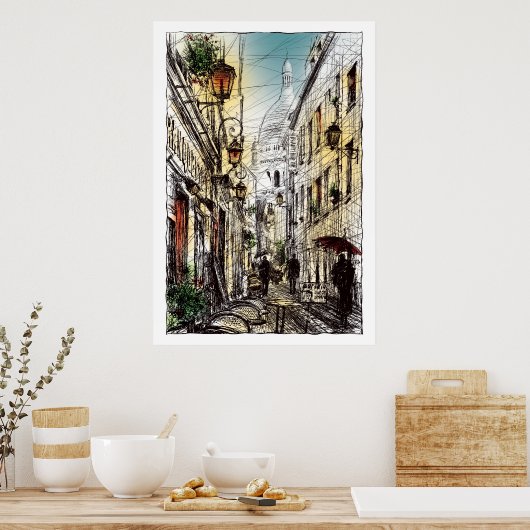 Poster Montmartre XI (Cuisine)