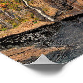Poster Montmorency Falls Canada stylisé (Coin)