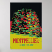 Poster Montpellier Architecture illustration France (Devant)
