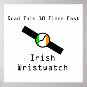 Poster Montre-bracelet irlandaise