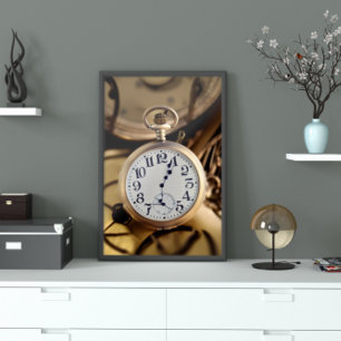 Poster Montre de poche Abstraite