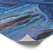 Poster Montre de sirène bleu Daydreamer par Renee (Coin)