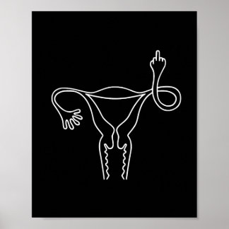 Poster Montre Le Doigt Féministe Moyen
