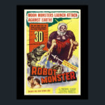 Poster Montre robot Retro Sci fi 3d<br><div class="desc">Film Sci fi vintage cool</div>