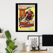 Poster Montre robot Retro Sci fi 3d (Bureau à domicile)
