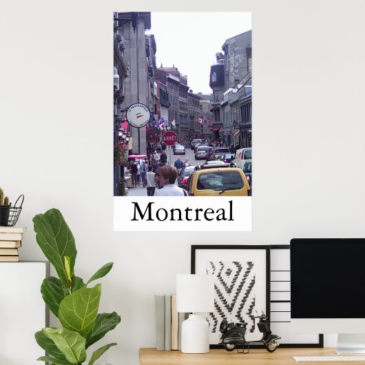 Poster Montréal (Bureau à domicile)