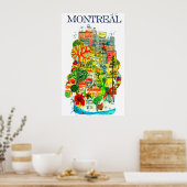 Poster Montréal (Cuisine)