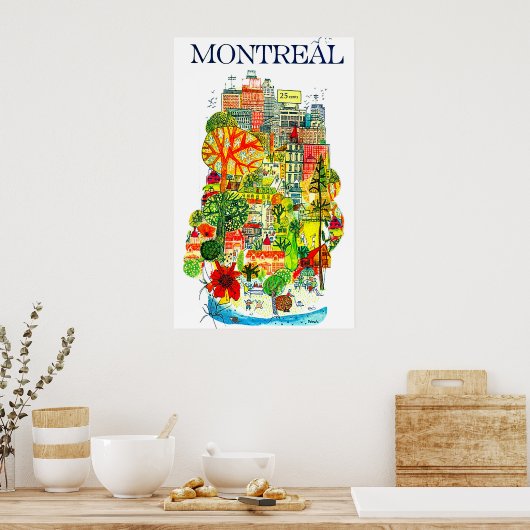 Poster Montréal (Cuisine)