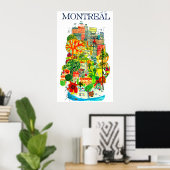 Poster Montréal (Bureau à domicile)