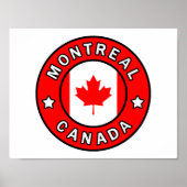 Poster Montréal Canada (Devant)