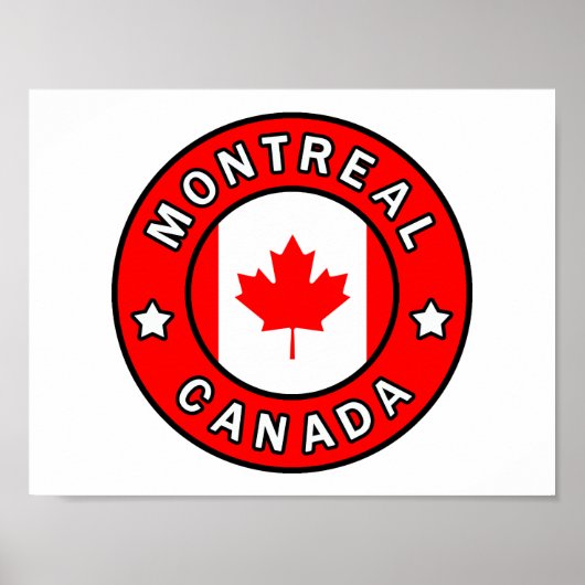 Poster Montréal Canada (Devant)