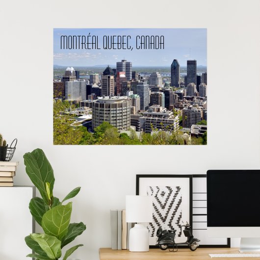 Poster Montréal Québec Canada (Bureau à domicile)