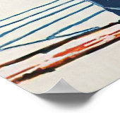 Poster Montréal Sports d'hiver Vintage (Coin)