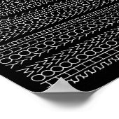 Poster Montrer votre travail Math enseignant Message cach (Coin)